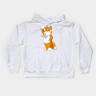 Cat Hairdresser Scissors Kids Hoodie